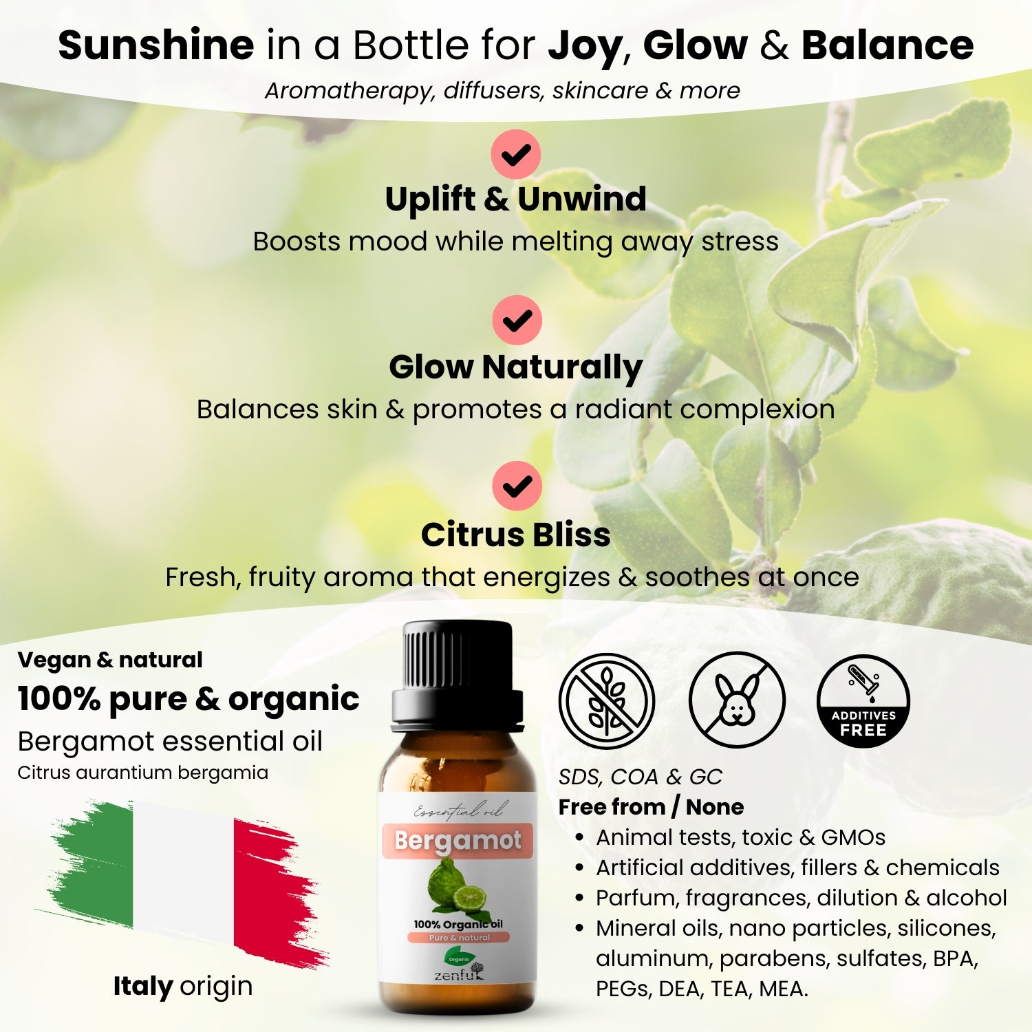 Biologische bergamotolie