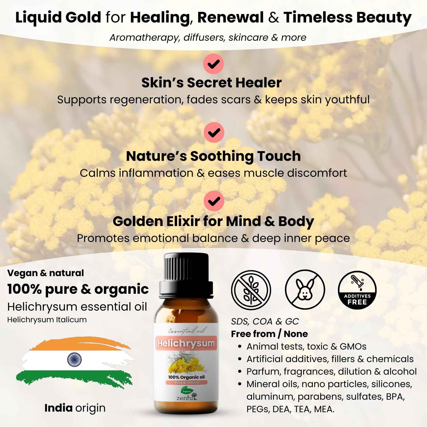 Helichrysum essential oil organic