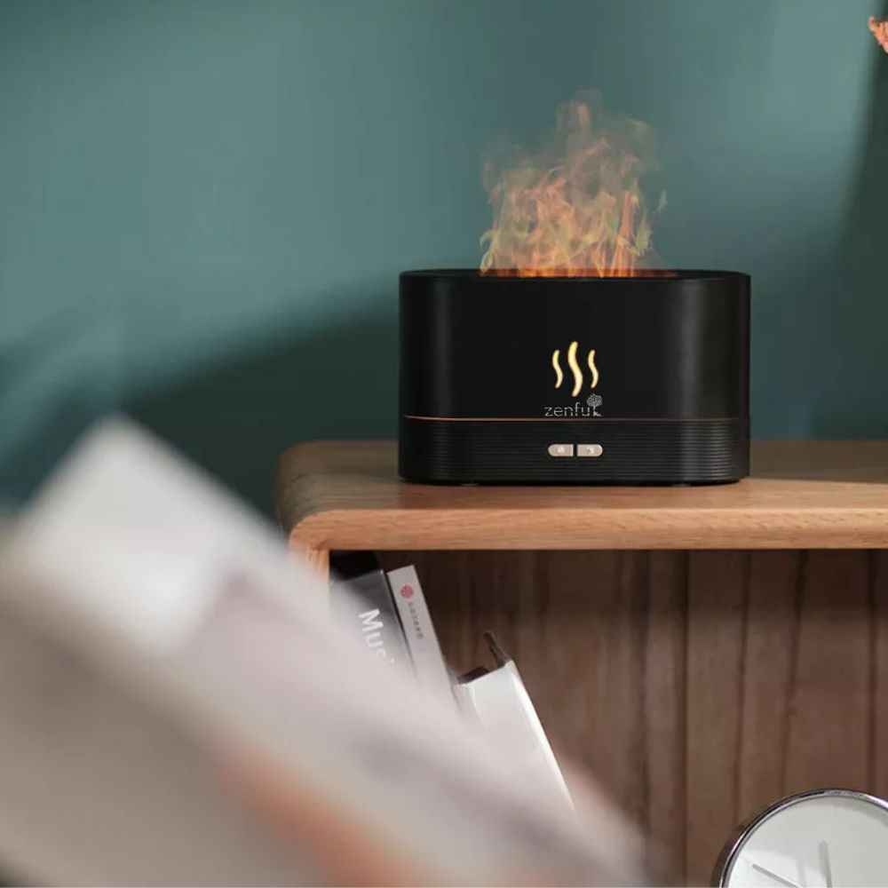 Flame aroma diffuser & humidifier | Black