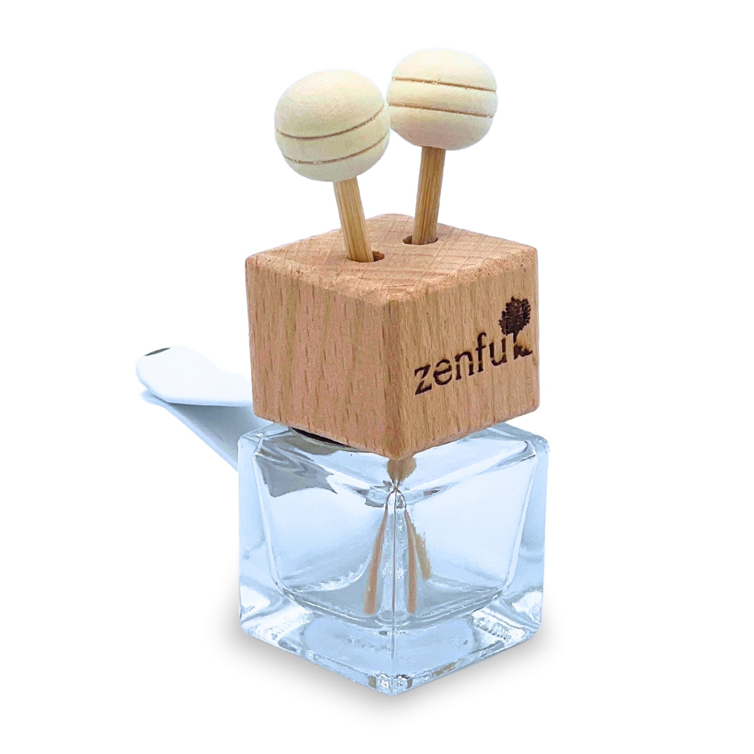 Car perfume vent diffuser with clip holder wooden