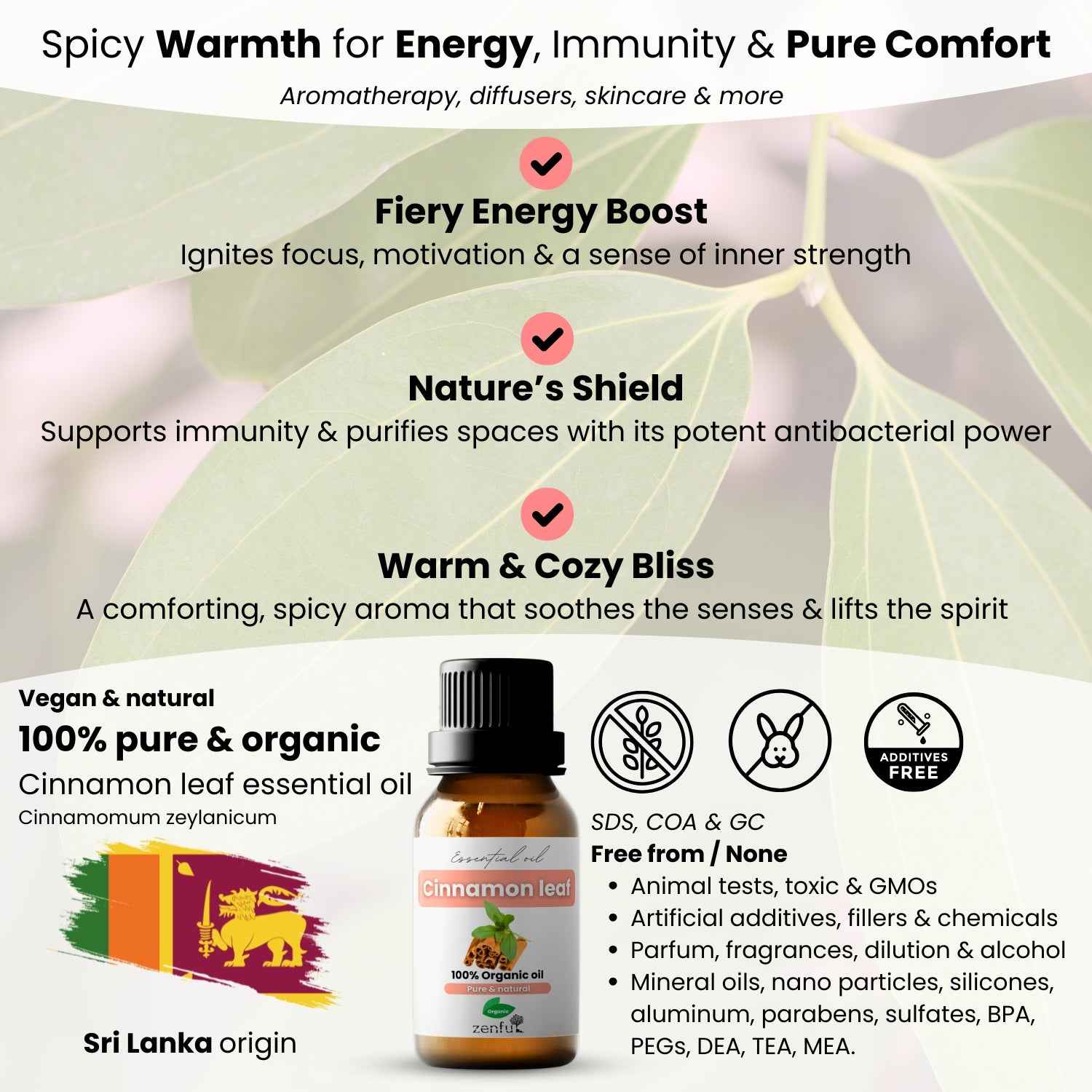Cinnamon (leaf) oil organic