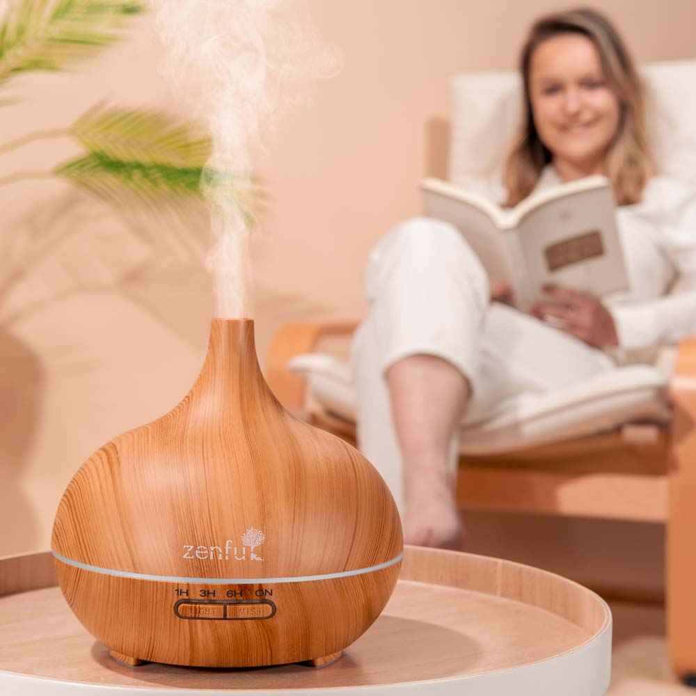 Dewdrop aroma diffuser light wood