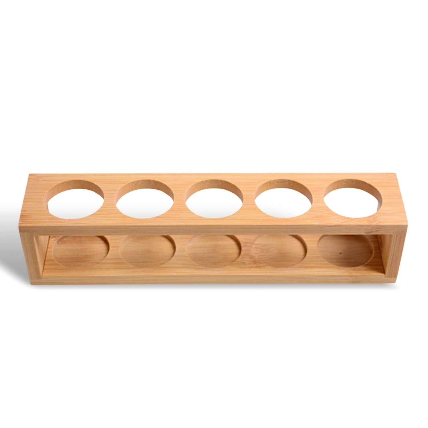 Essential oil rack 5 bottles | Handmade Bamboo