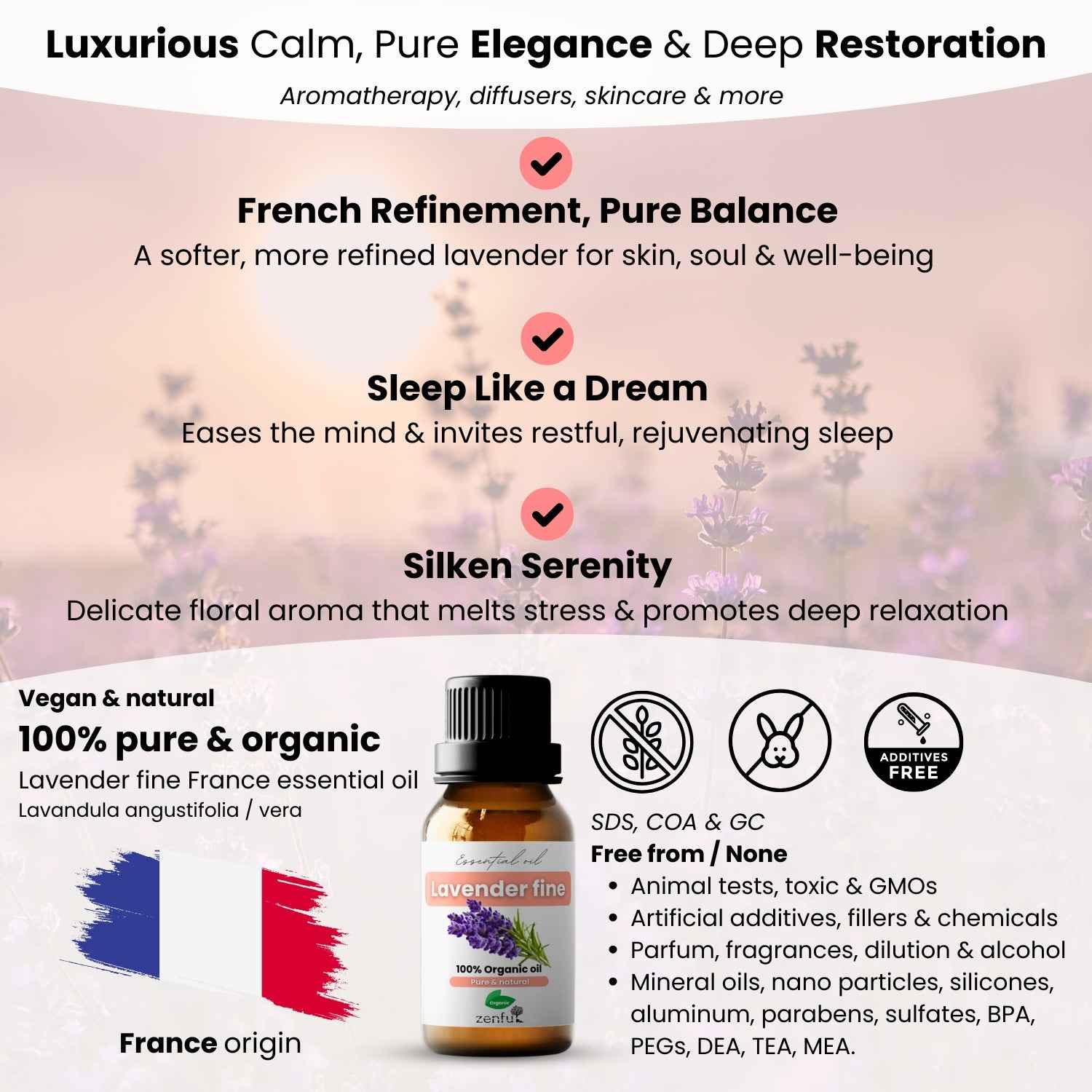 Lavender fine French essential oil organic