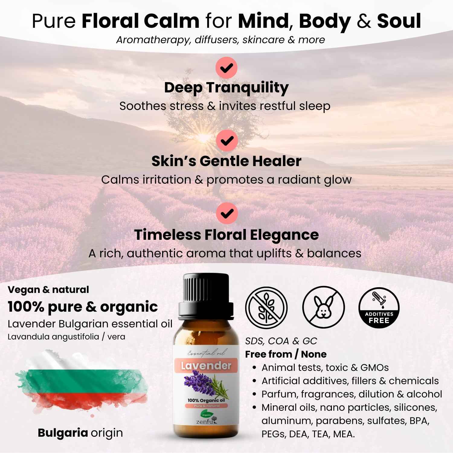 Bulgarian Lavender essential oil organic