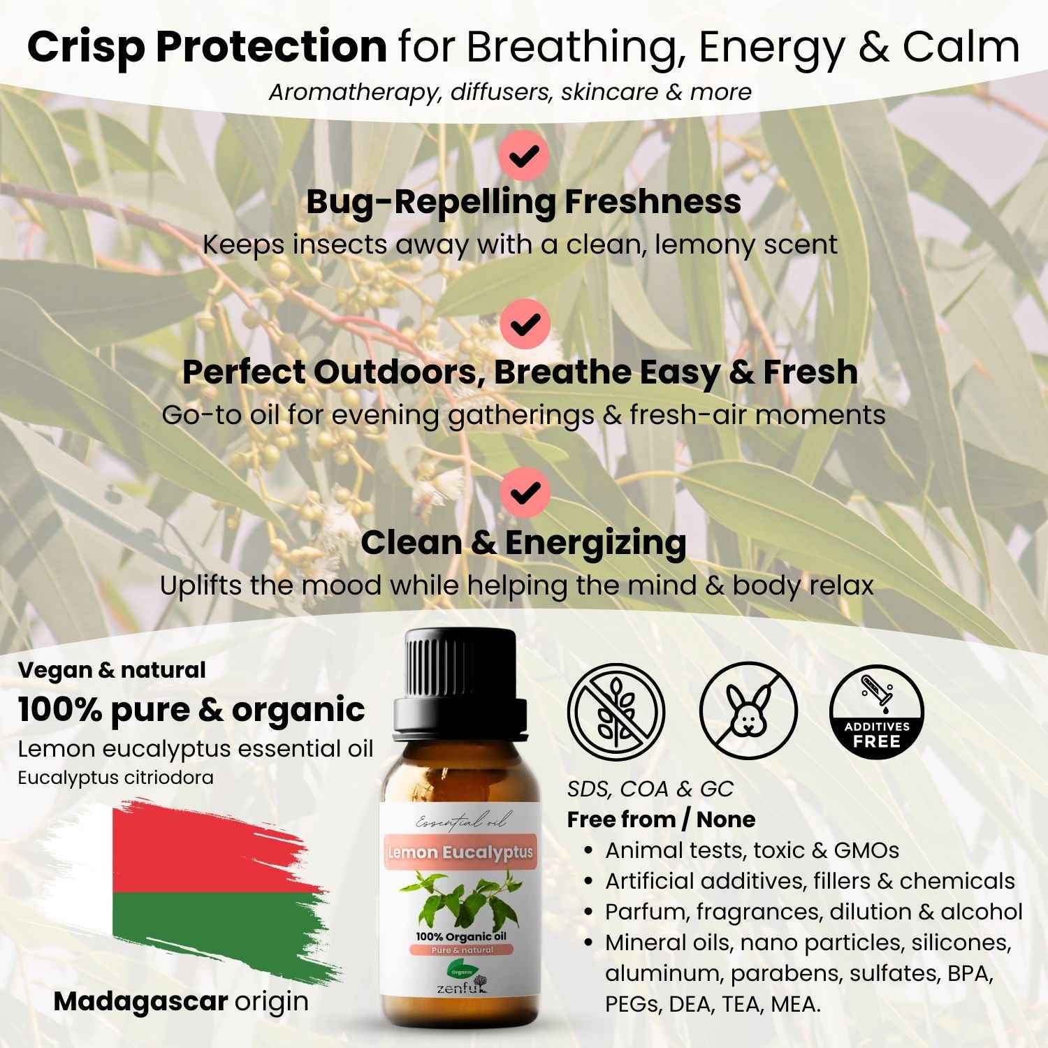 Lemon eucalyptus oil organic