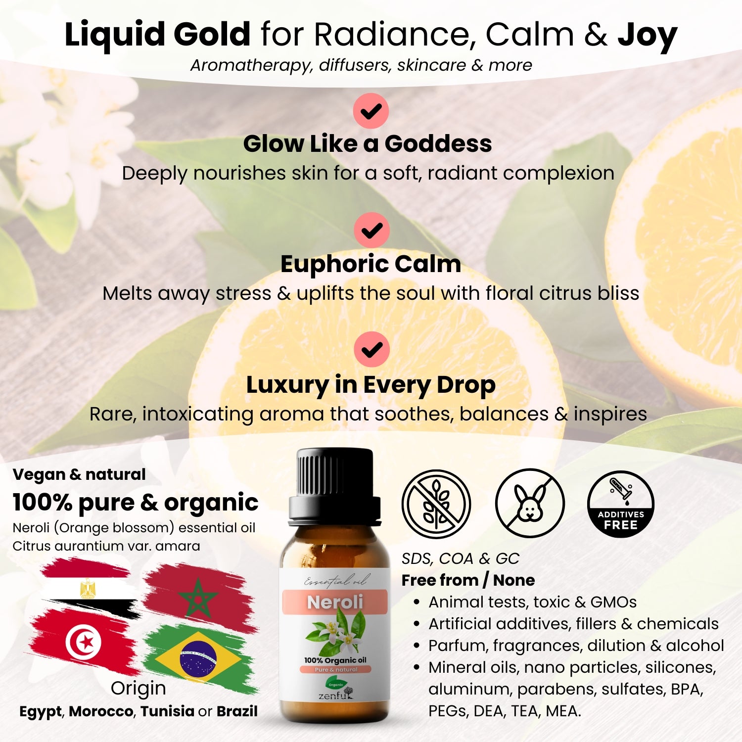 Neroli (Orange blossom) essential oil organic