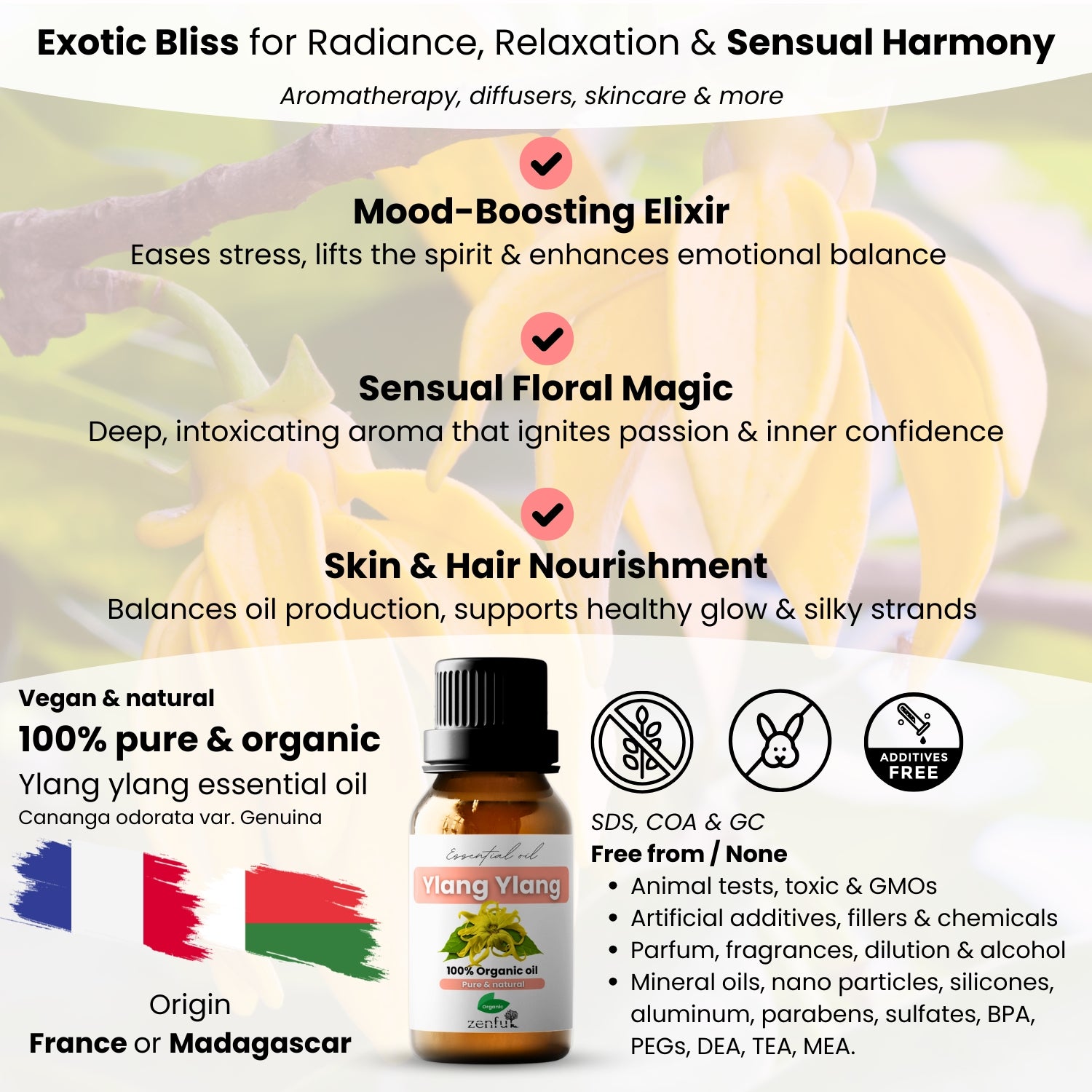 Ylang Ylang ätherisches Öl Bio