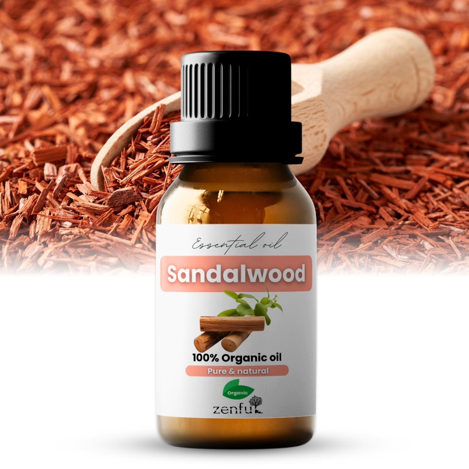 Essentiële olie van sandelhout, biologisch