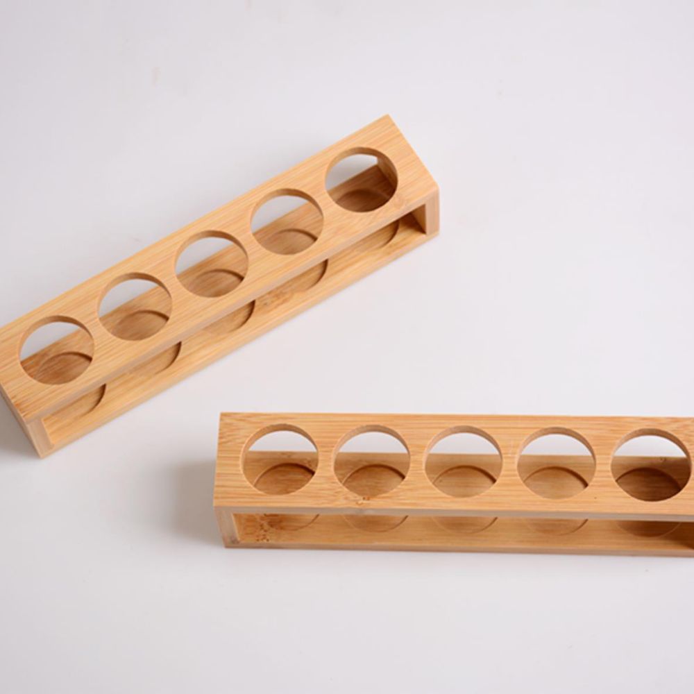 Essential oil rack 5 bottles | Handmade Bamboo