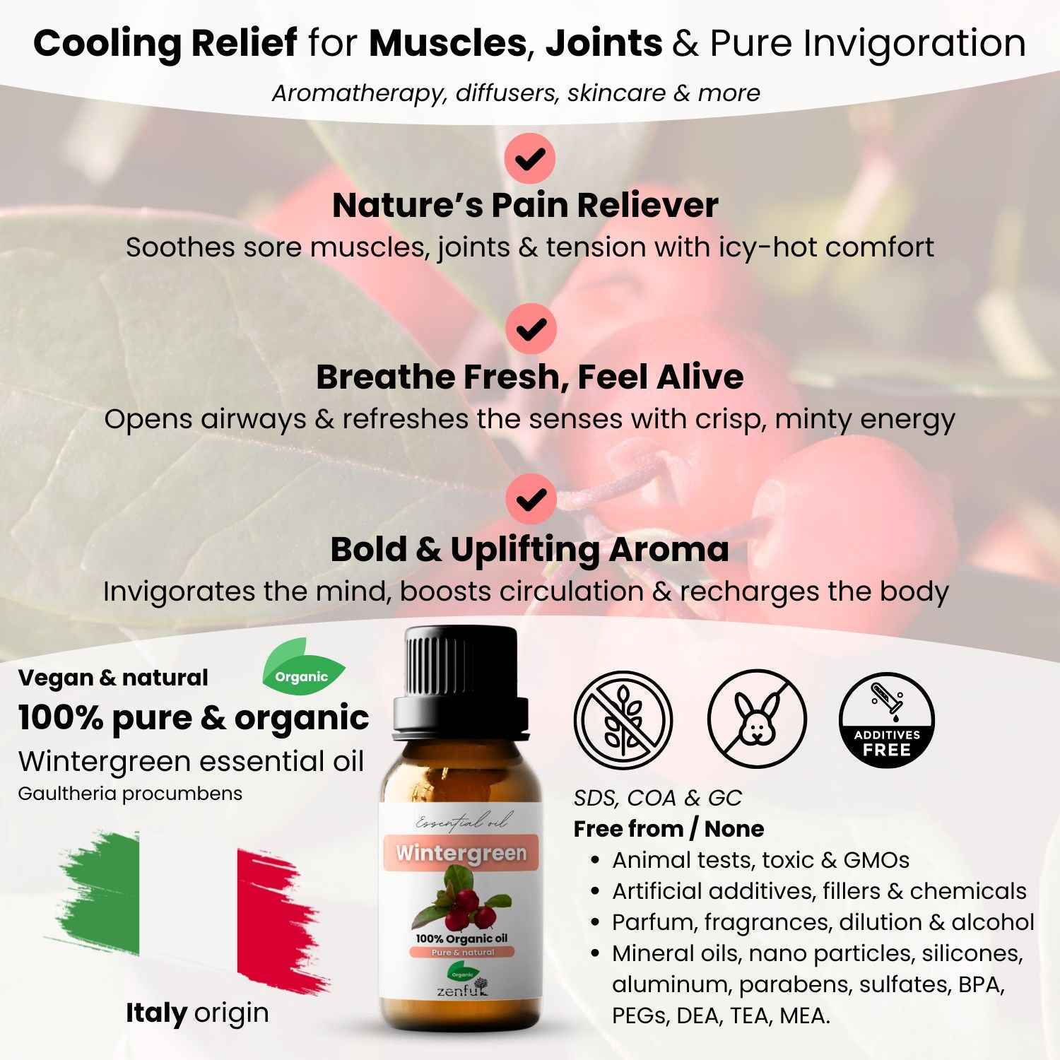Wintergreen oil organic