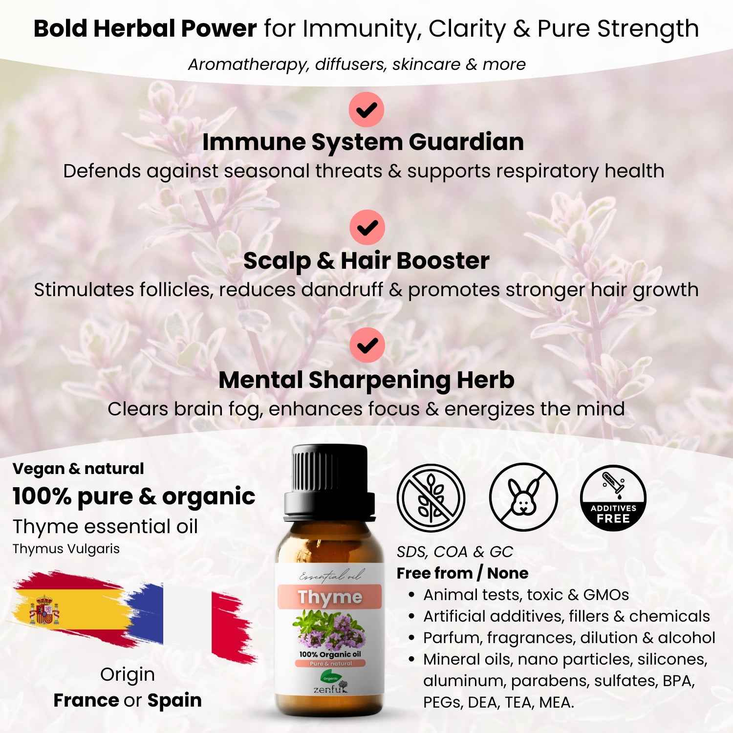 Thyme essential oil organic