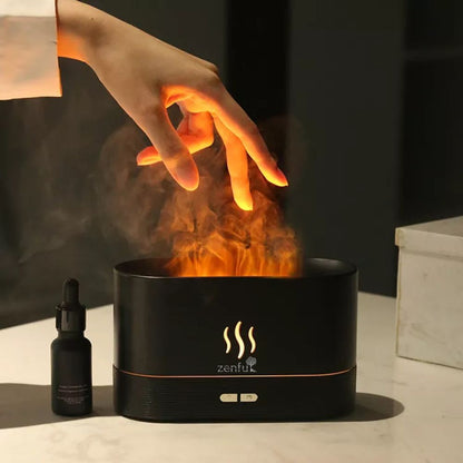 Flame aroma diffuser & humidifier | Black