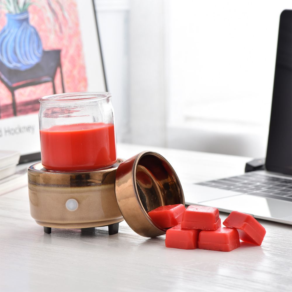 Electric wax melt and oil burner ceramic | Brown