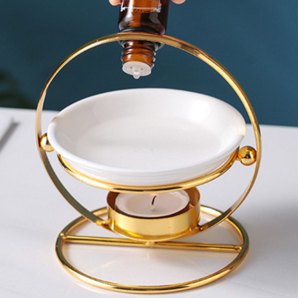 Gold wax & oil burner | Halo