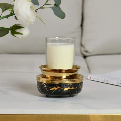 Candle warmer electric & ceramic | Marble black
