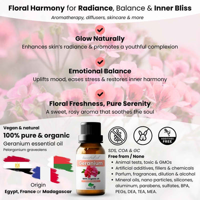 Geranium essential oil organic