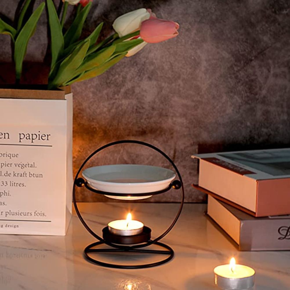Black oil & wax melt burner | Halo