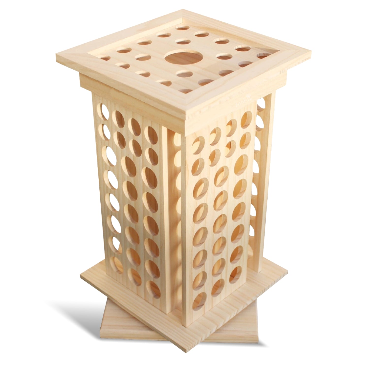 Large aromatherapy essential oil storage unit – rotatable – 125 holes