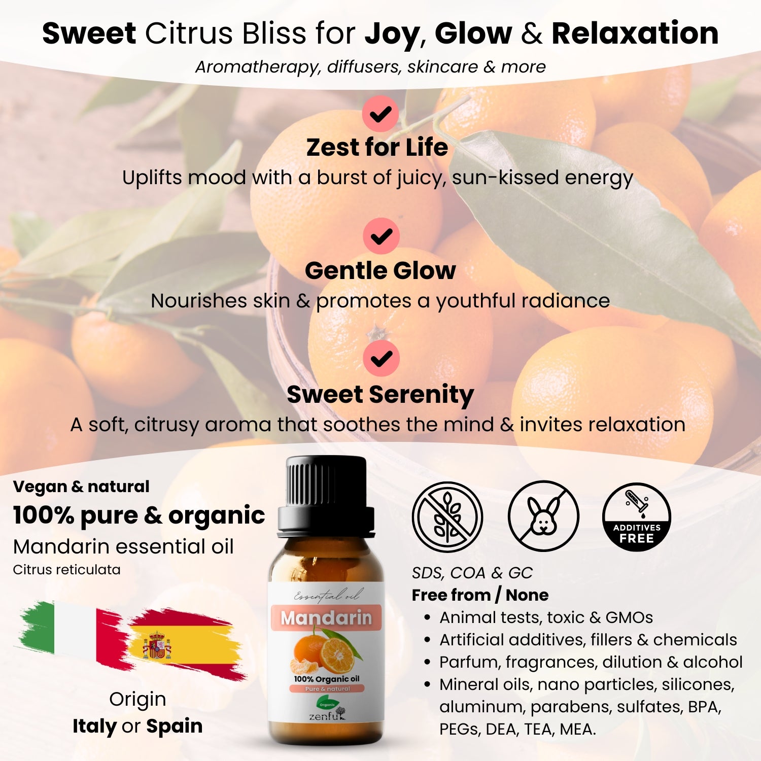 Mandarin essential oil organic