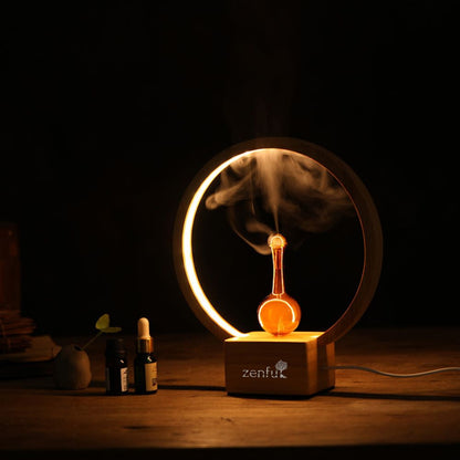 Nebulizer rounds essential oil diffuser | Waterless