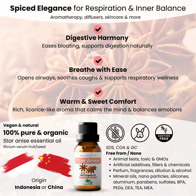 Anijs (steranijs) olie biologisch 