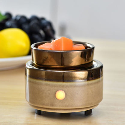 Electric wax melt and oil burner ceramic | Brown