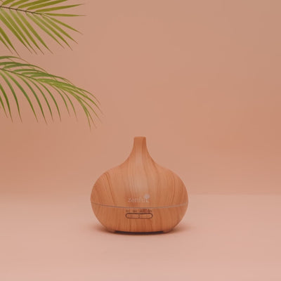 Dauwdruppel aroma diffuser licht hout